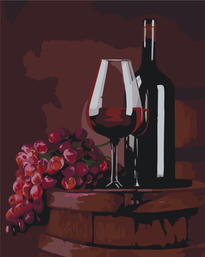 Glass of red © Valentyna Ivanova