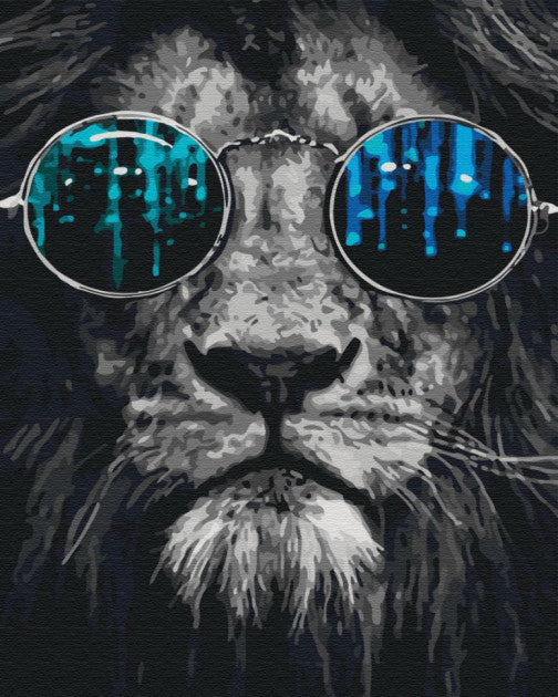 Lion in sunglasses