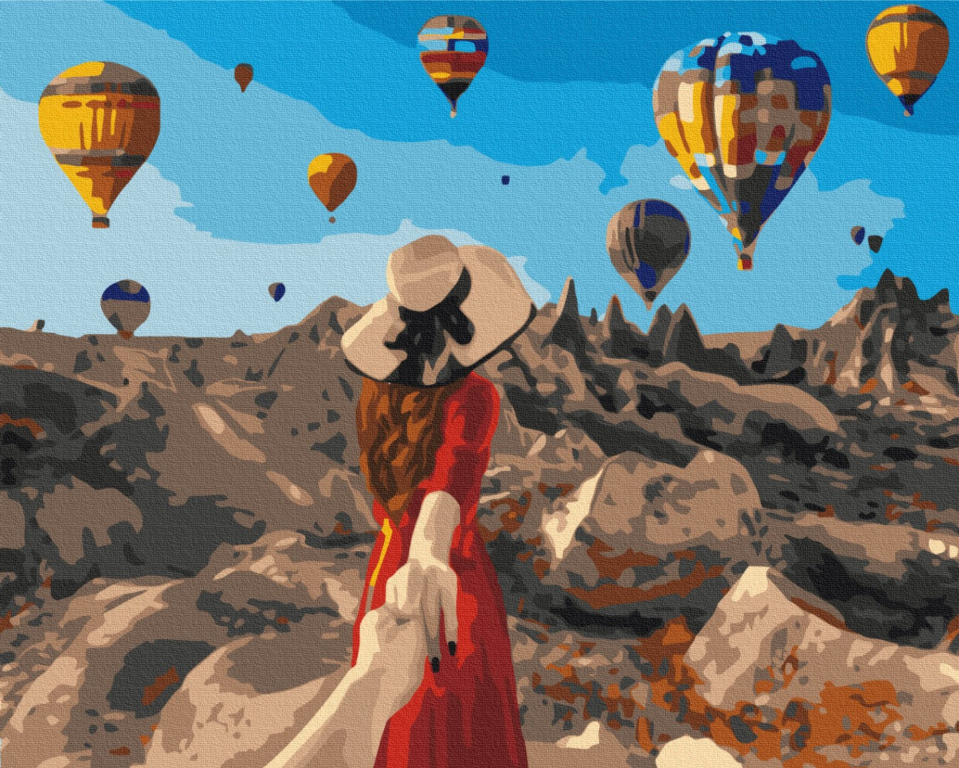 Traveler in Cappadocia