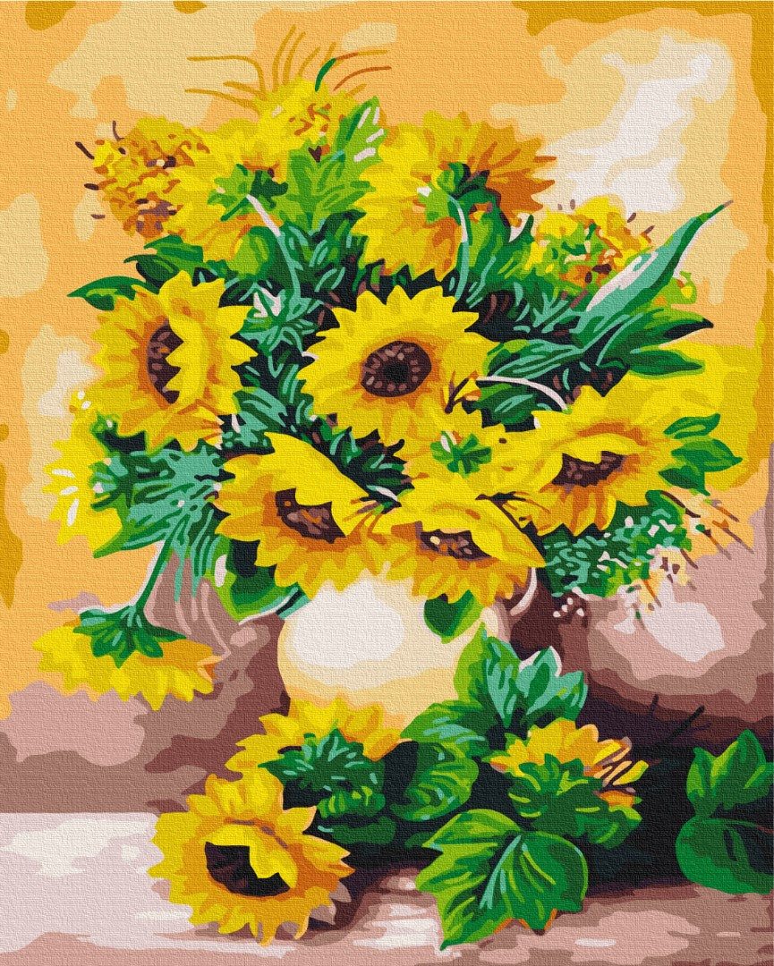 A bouquet of sunflowers