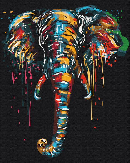 Elephant in paints