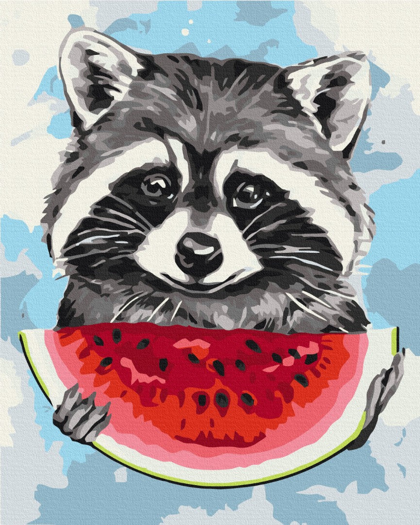 Summer raccoon