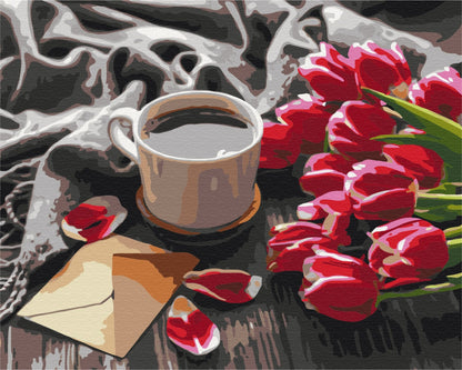 Tulips for coffee