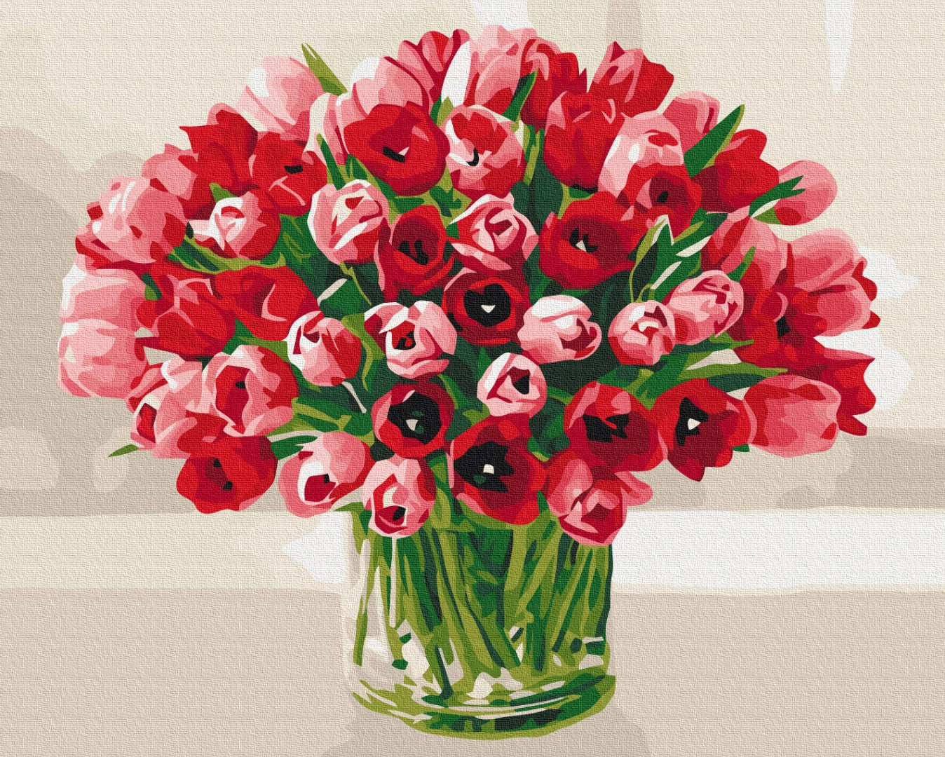 Bouquet of tulips for your beloved