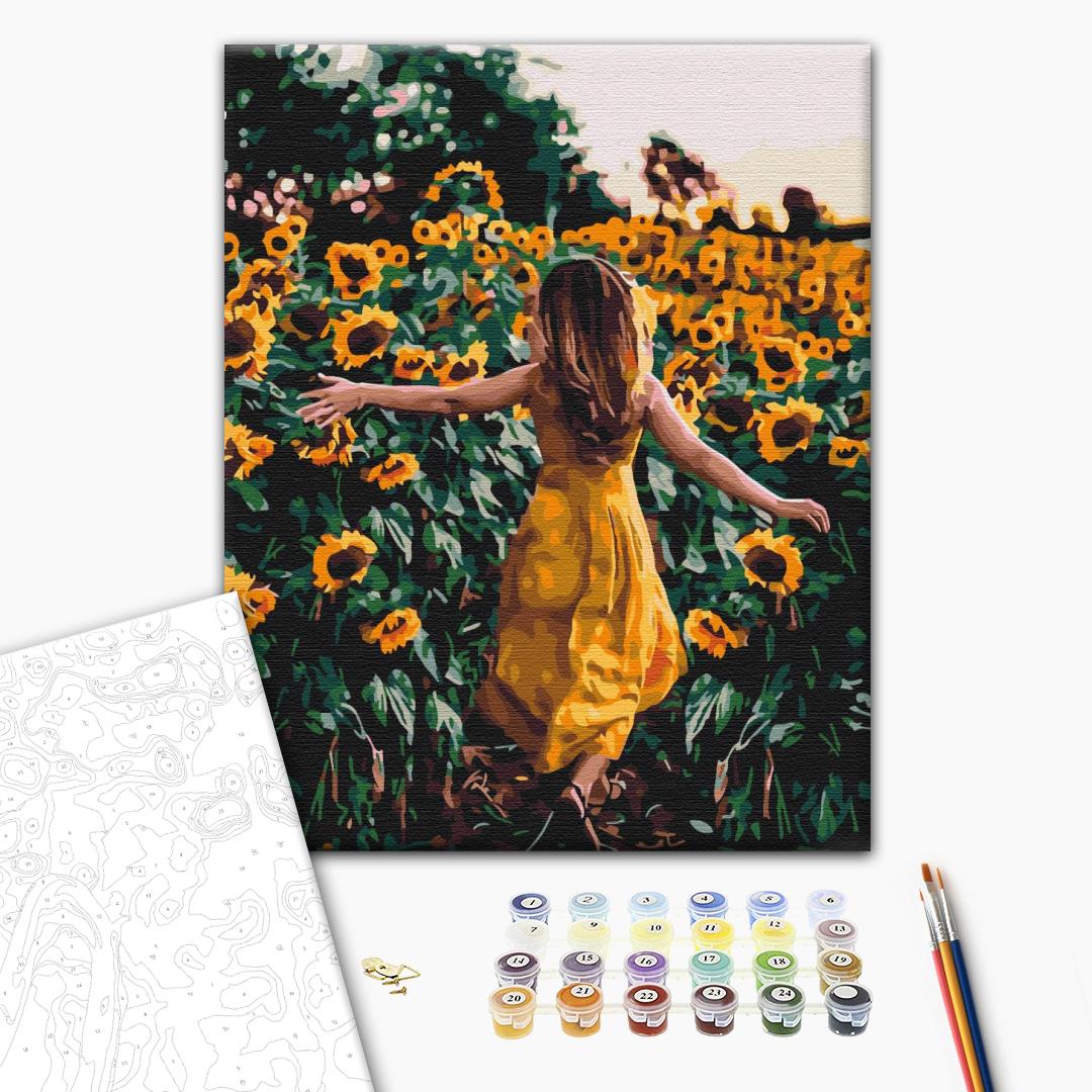 A walk in the sunflowers