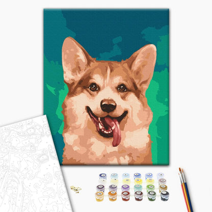 Corgis in paints