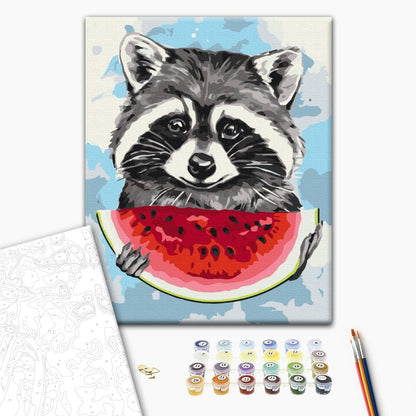 Summer raccoon