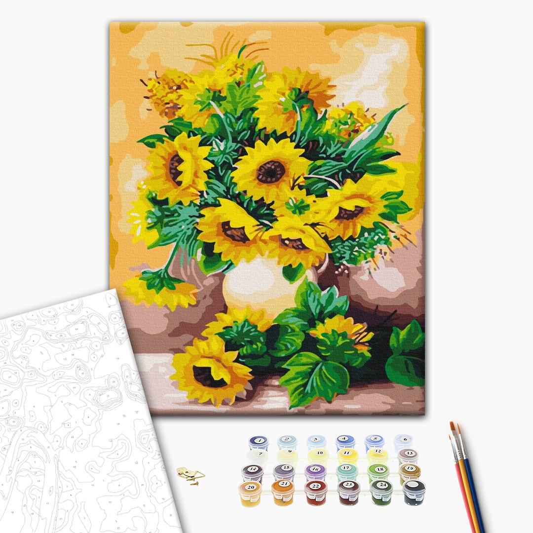 A bouquet of sunflowers