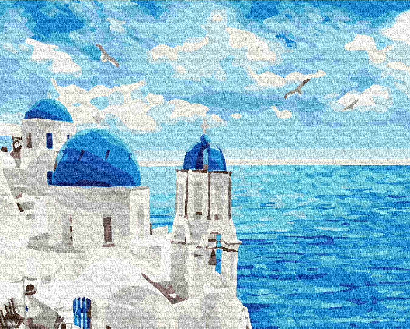 Clouds of Santorini